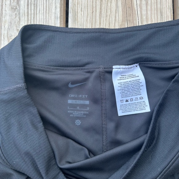 Nike Skirt Skort Womens Large Black Lined Active Workout Tennis Golf Running - Picture 3 of 7